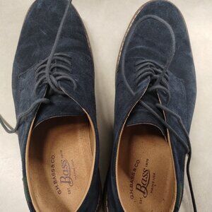 Suede Dress Shoes GH Bass Pasadena Size 8W Mens